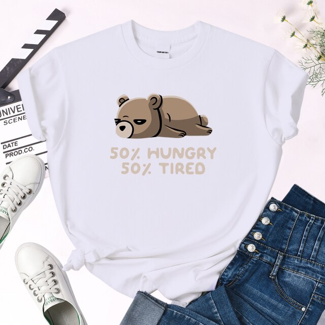 חולצת 50% רעב 50% עייף